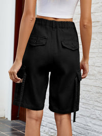 High Waist Denim Shorts with Pockets Trandify deal