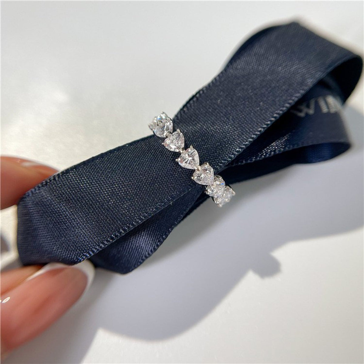 2.1 Carat 925 Sterling Silver Moissanite Heart Ring Trandify Deal