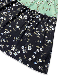Printed Round Neck Sleeveless Dress Trandify Deal