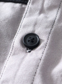 Men's Plus Size Color Block Button-Up Shirt – Trendy Casual Wear