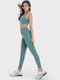 Millennia Pocketed High Waist Active Leggings Trandify deal