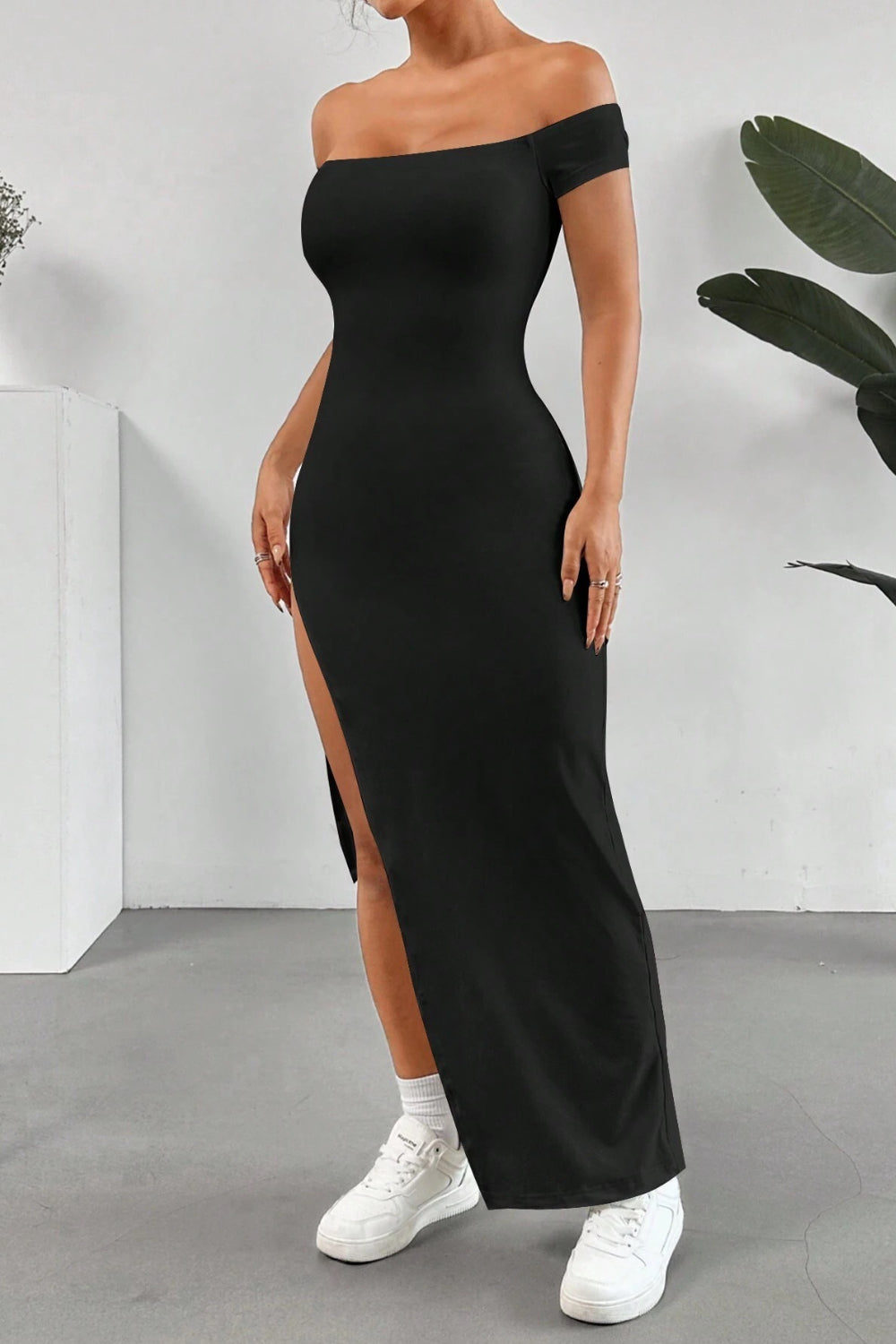 Boho Thigh Slit Long Dress – Best Dress for Women in USA