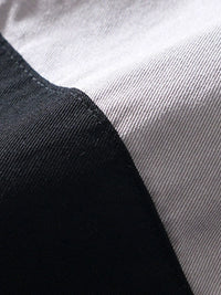 Men's Plus Size Color Block Button-Up Shirt – Trendy Casual Wear