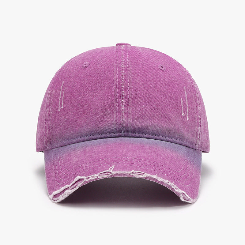 Distressed Washed Adjustable Baseball Cap Trandify deal