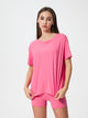 Soft breathable women's tee for gym and everyday outfits