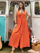 Plus Size Halter Neck Midi Dress Trandify deal