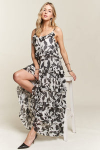 ADORA Ruffled Tiered Scoop Neck Cami Dress Trandify Deal