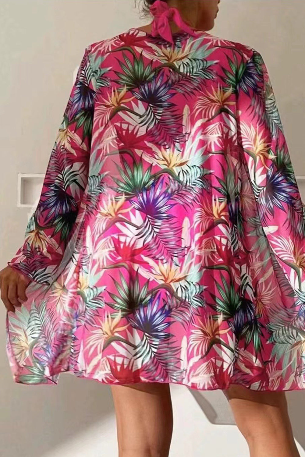 Printed Halter Neck Three-Piece Swim Set - Trandify Deal