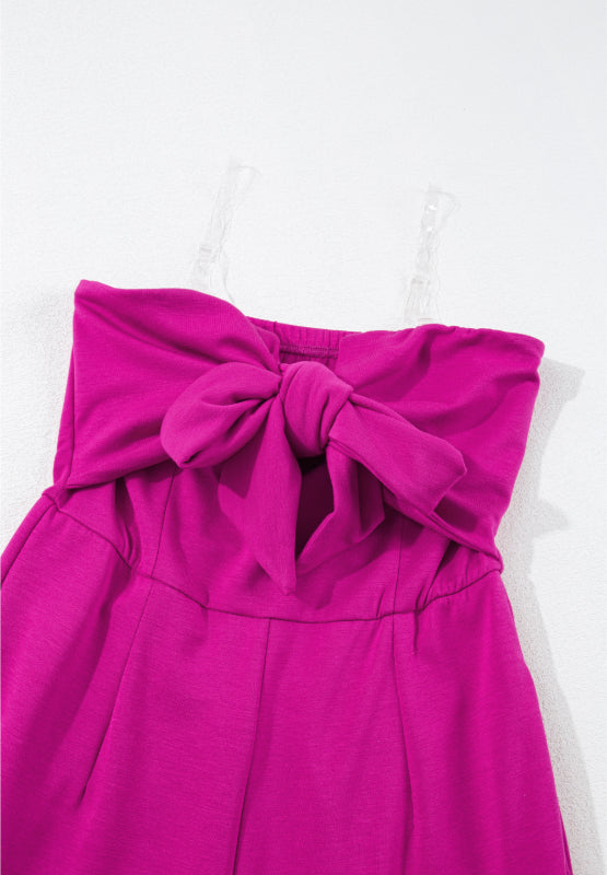 Tied Tube Wide Leg Jumpsuit Trandify Deal