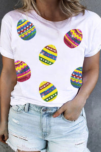 Plus Size Easter Round Neck Short Sleeve T-Shirt Trandify deal