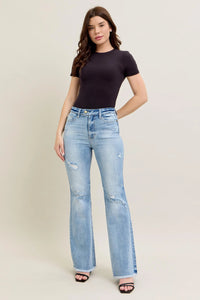 Judy Blue High Waist Flare Jeans with shield pockets