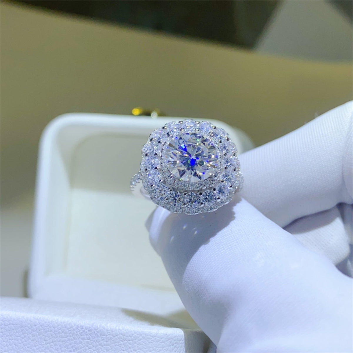 2 Carat Moissanite 925 Sterling Silver Ring Trandify Deal