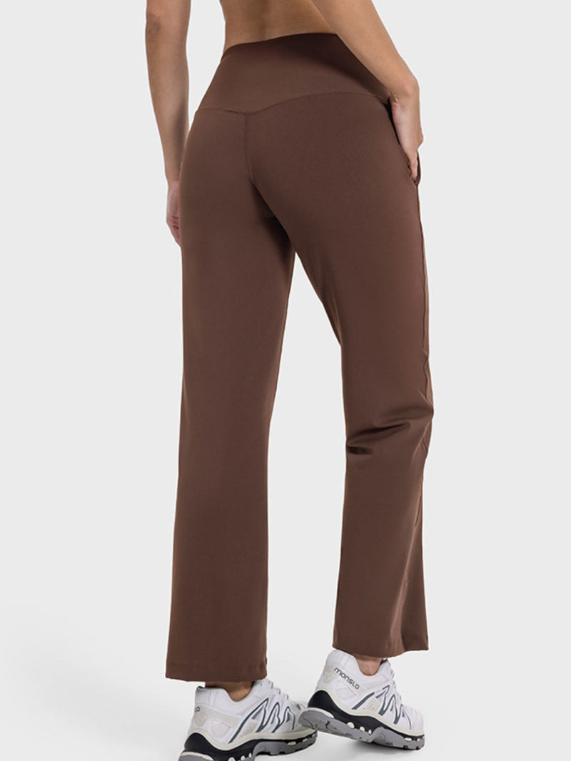 Millennia Pocketed High Waist Active Pants Trandify deal