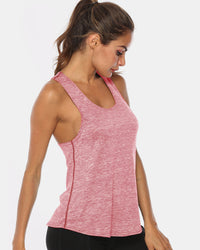 Full Size Scoop Neck Wide Strap Active Tank Trandify deal