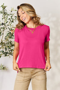 Basic Bae Full Size Round Neck Short Sleeve T-Shirt Trandify deal