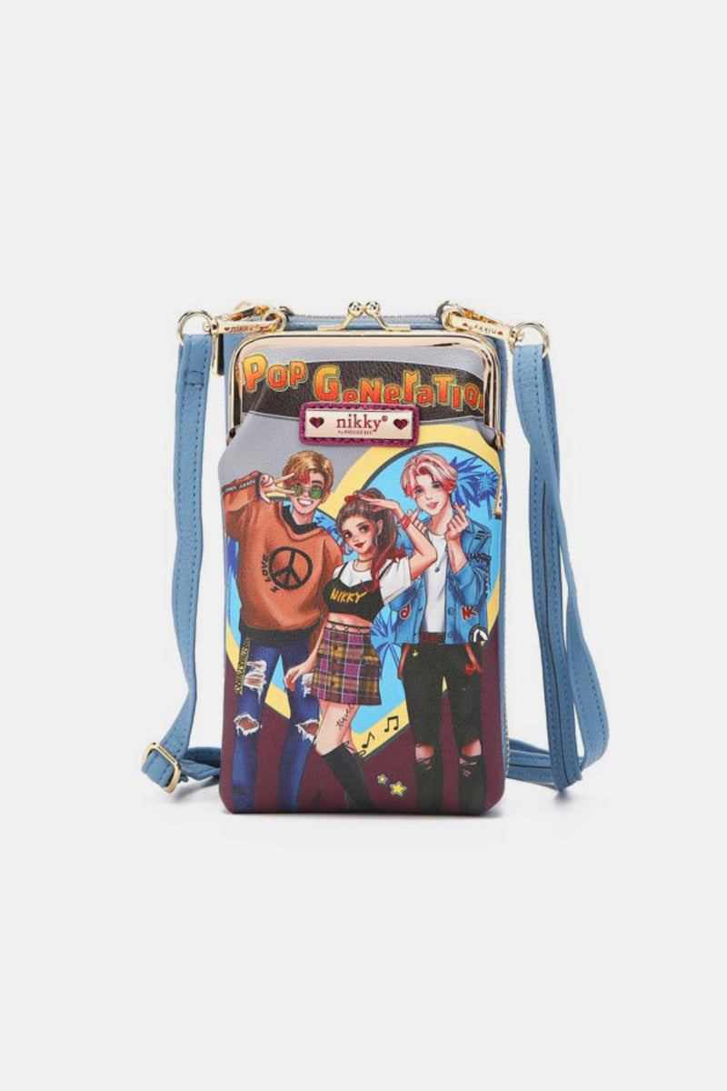 Nicole Lee USA Printed Crossbody Wallet Trandify Deal