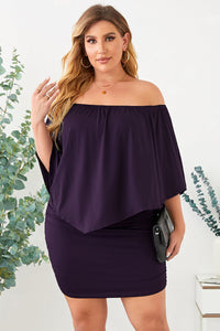 Full Size Off-Shoulder Half Sleeve Dress Trandify deal