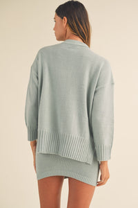 MABLE 3 Pieces Sweater Set with Crop Cami, Mini Skirt, Cardigan Trandify Deal