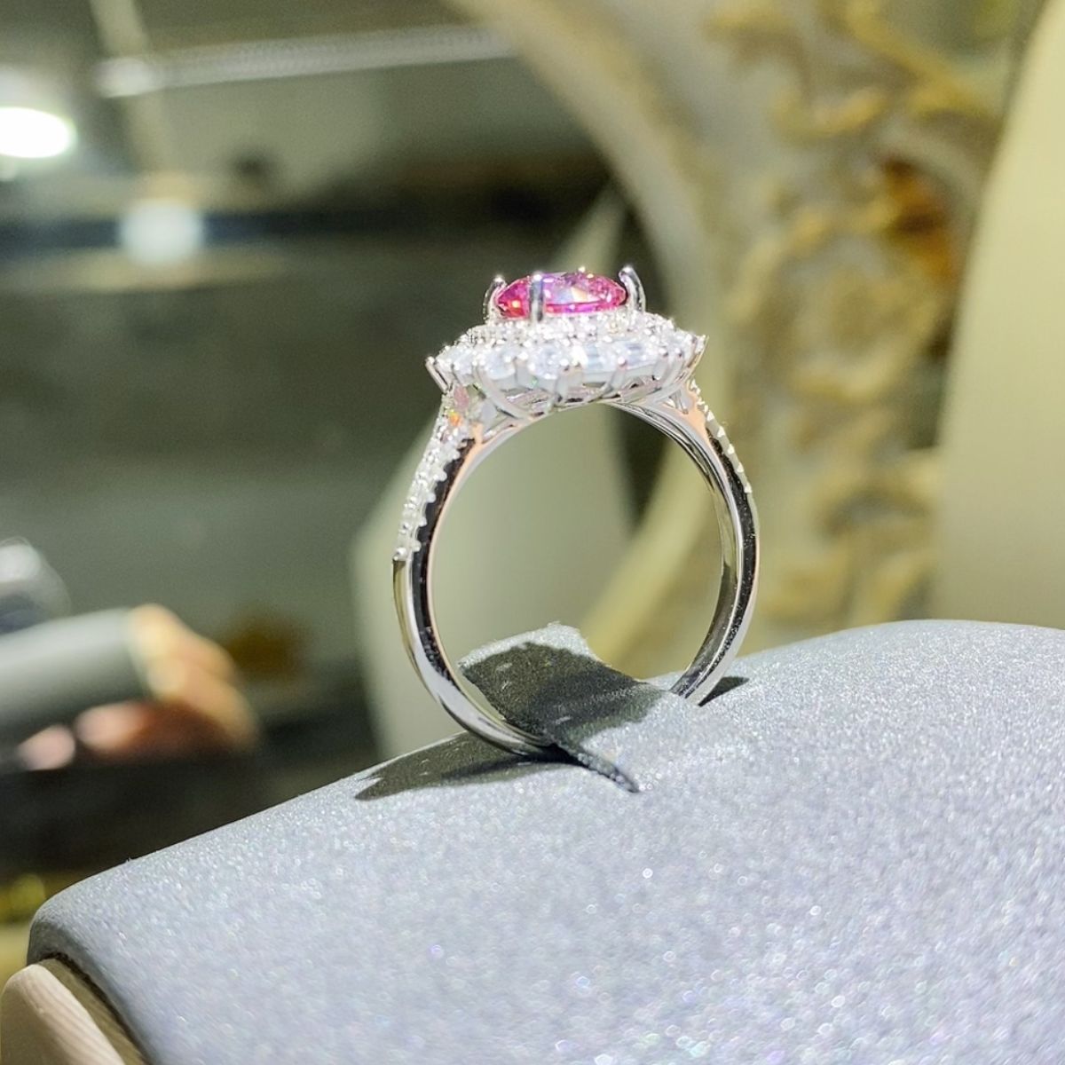 1 Carat Moissanite Zircon 925 Sterling Silver Ring Trandify Deal