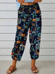 Printed Tied Cropped Pants Trandify deal
