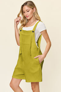 Double Take Full Size Texture Sleeveless Romper - Trandify Deal