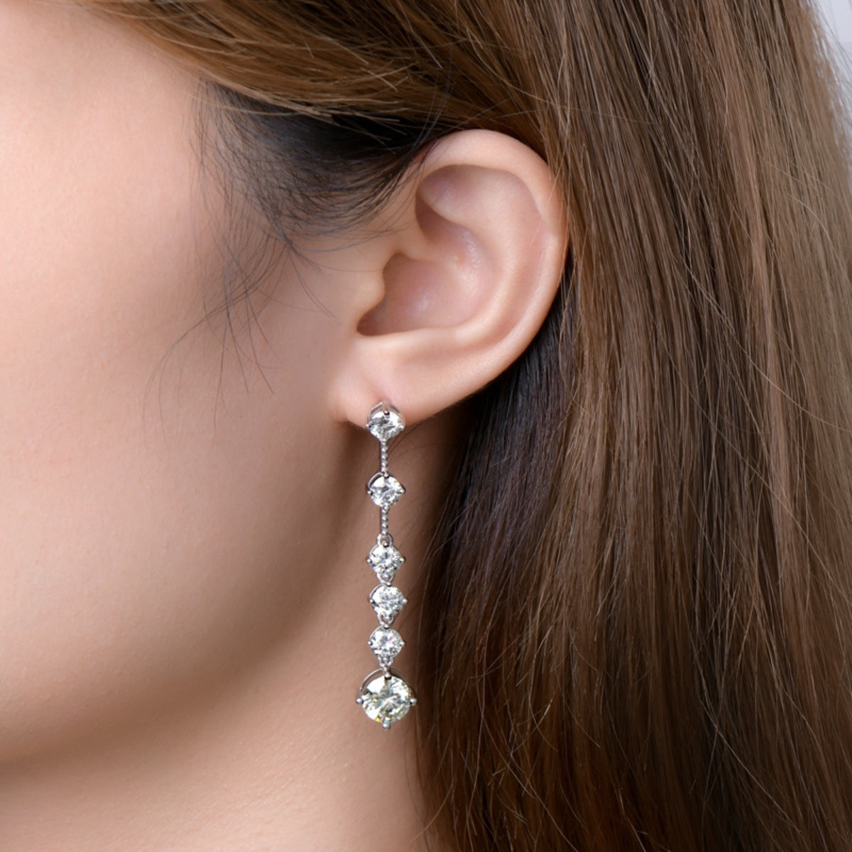 4 Carat Moissanite 925 Sterling Silver Earrings Trandify deal