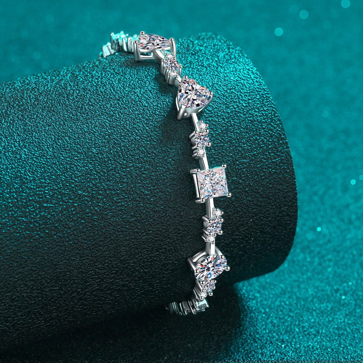 6.2 Carat Moissanite 925 Sterling Silver Bracelet Trandify Deal