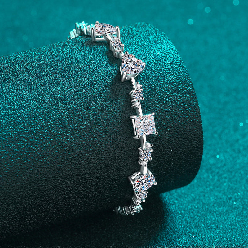 6.2 Carat Moissanite 925 Sterling Silver Bracelet Trandify Deal