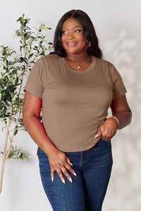 Basic Bae Full Size Round Neck Short Sleeve T-Shirt Trandify deal