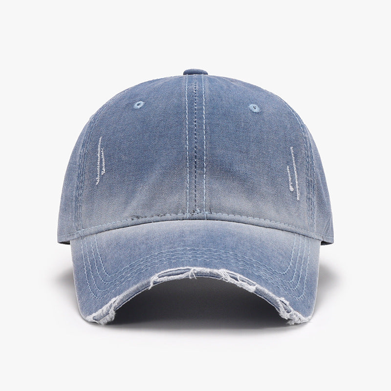 Distressed Washed Adjustable Baseball Cap Trandify deal