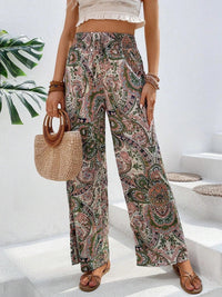 Printed Wide Leg Pants Trandify deal
