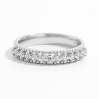 925 Sterling Silver Inlaid Zircon Ring Trandify Deal