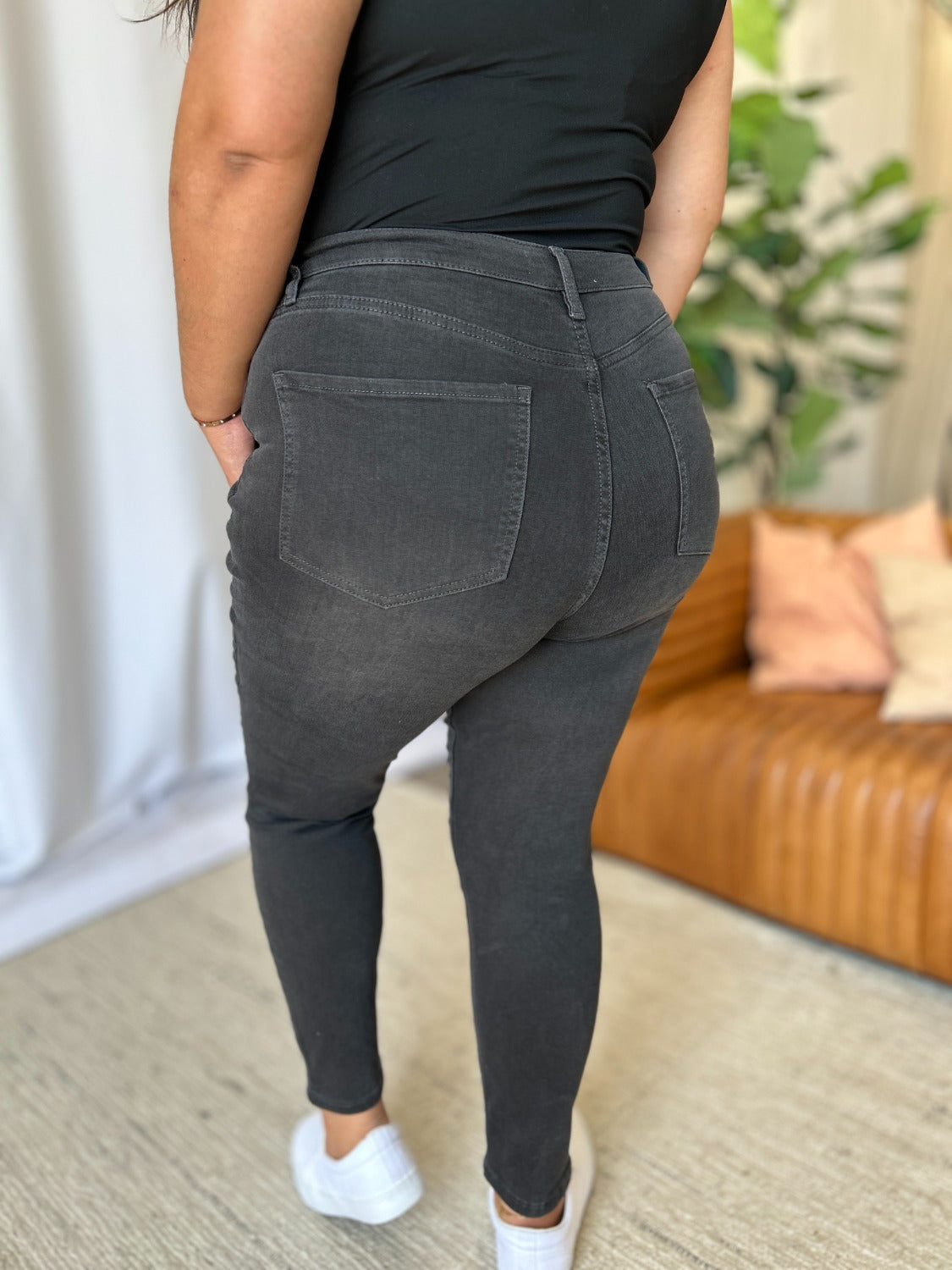 RFM Full Size High Rise Tummy Control Skinny Jeans Trandify Deal