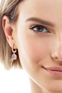 2 Carat Moissanite 925 Sterling Silver Drop Earrings Trandify deal