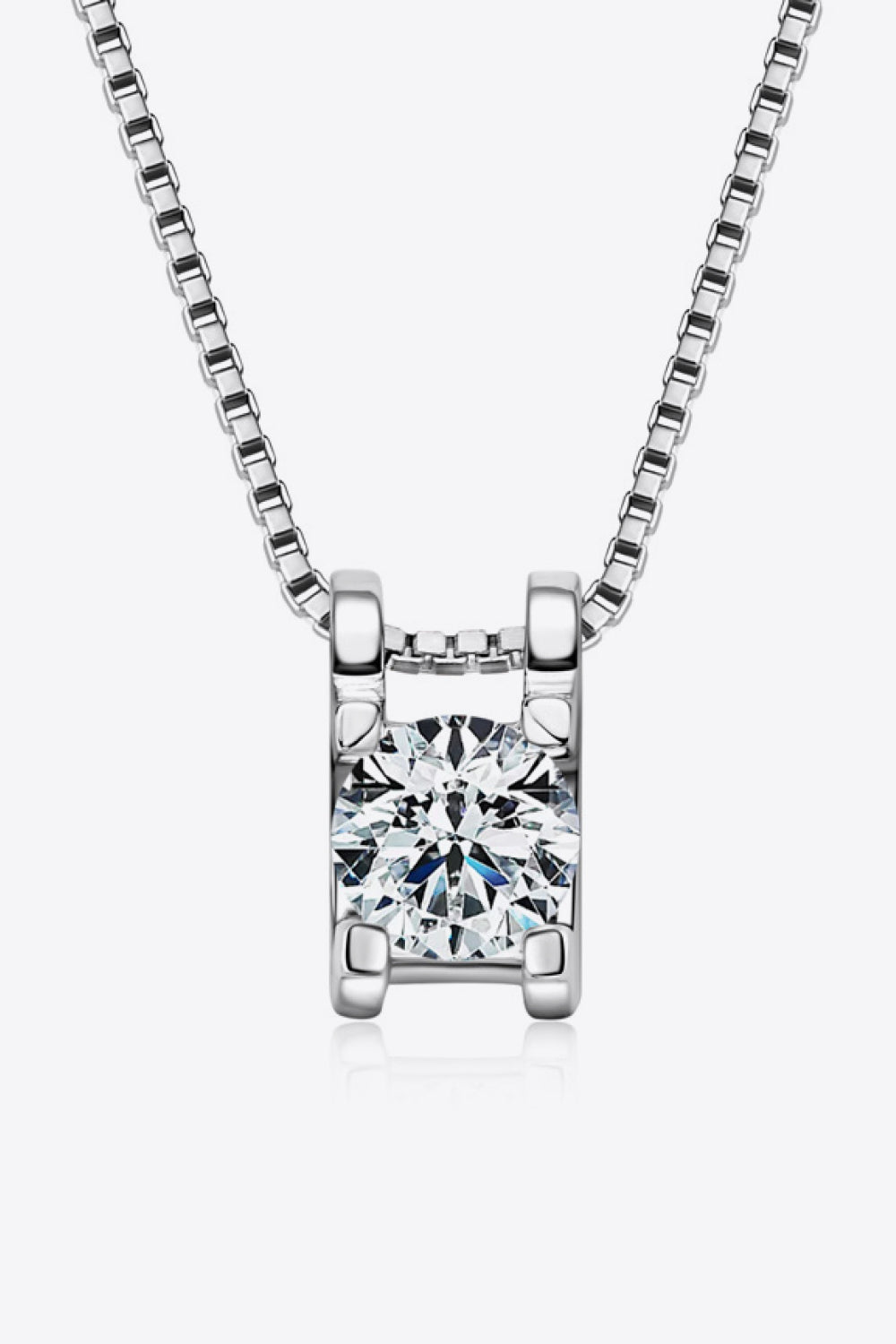 Moissanite 925 Sterling Silver Necklace Trandify deal