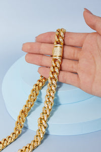Brass Curb Chain Necklace Trandify Deal
