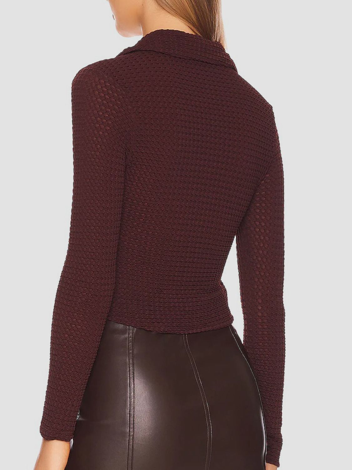 Johnny Collar Long Sleeve Knit Shirt Trandify Deal