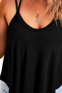 Scoop Neck Double Spaghetti Strap Cami Trandify deal