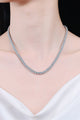 Moissanite Rhodium-Plated Necklace Trandify Deal