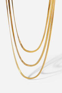Triple-Layered Snake Chain Necklace Trandify Deal
