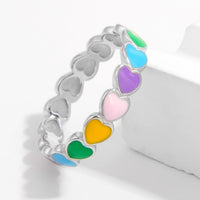 925 Sterling Silver Drip Oil Heart Ring Trandify Deal