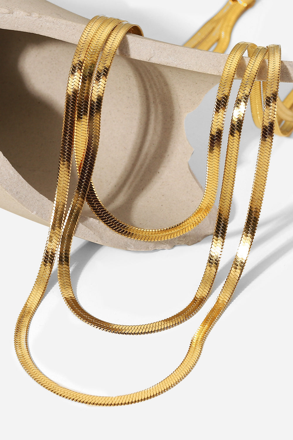 Triple-Layered Snake Chain Necklace Trandify Deal