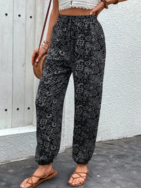 Printed High Waist Pants Trandify deal