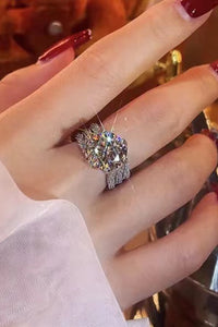 Adored 3 Carat Moissanite Three-Layer Ring Trandify Deal