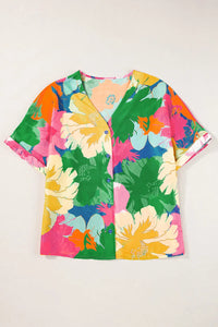 Printed Button Up Half Sleeve Shirt Trandify Deal