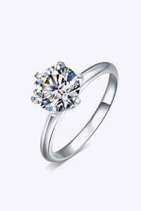 Adored 925 Sterling Silver 3 Carat Moissanite 6-Prong Ring Trandify Deal