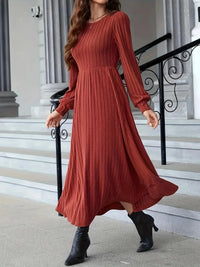 Women’s ribbed long sleeve sweater dress for fall winter | Cozy bodycon knit dress | Trendy casual outfit