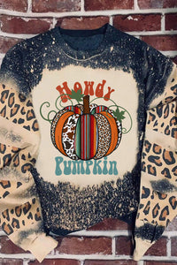 Pumpkin Graphic Long Sleeve Sweatshirt Trandify Deal