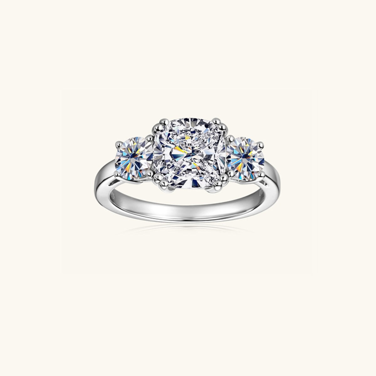 3.5 Carat Moissanite 925 Sterling Silver Ring Trandify Deal