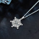 1 Carat Moissanite Snowflake Pendant Necklace - 925 Sterling Silver